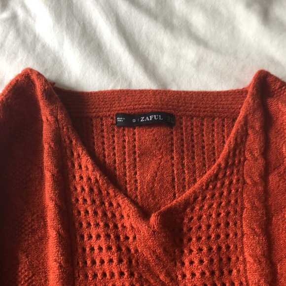 Long sleeve orange sweater/jumper - Picture 3 of 4